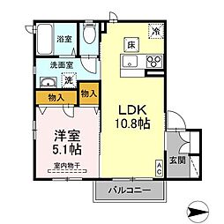 シャーメゾン大町 1LDKの間取図画像