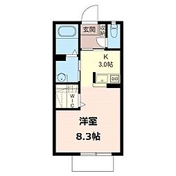 メゾンオリーブ 1Kの間取図画像