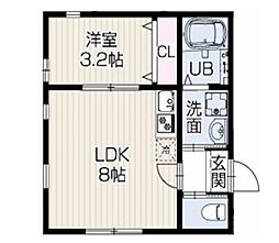 エクロール 1LDKの間取図画像