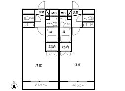 キャッスルマンション ワンルームの間取図画像
