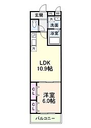 Casa Ciel 1LDKの間取図画像