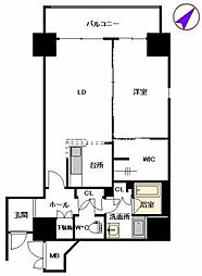 シャーメゾンステージ博多 1LDKの間取図画像