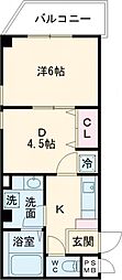 ザ・スカイレジデンス 1DKの間取図画像