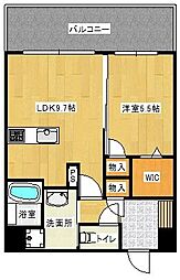 GRANDVILLAS室見 1LDKの間取図画像