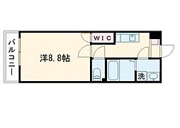 ハイムセラ嘉島 1Kの間取図画像