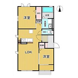 リトリート仙台 Mi6 2LDKの間取図画像