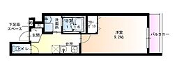 フジパレス湊駅南ノース 1Kの間取図画像