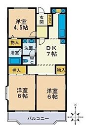 MIZUHOマンション 3DKの間取図画像