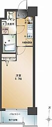エンクレスト警固 1Kの間取図画像