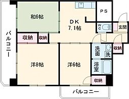 N&AAPARTMENT 3DKの間取図画像