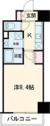 S-FORT新潟駅前 1Kの間取図画像