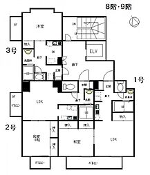 アーバンハート大手町 1Kの間取図画像