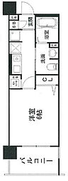 ロイヤル神戸三宮 1Kの間取図画像