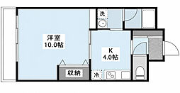 AFFABILEMIDORI 1Kの間取図画像