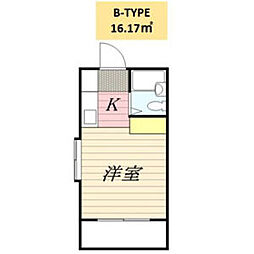 メゾン・ド・ルワージュ ワンルームの間取図画像