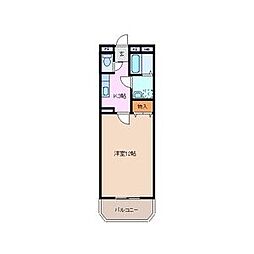 もと・サン稲場2 1Kの間取図画像