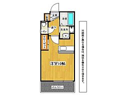 アクシオ小倉 ワンルームの間取図画像