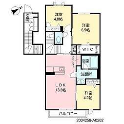 シャーメゾン向山公園 3LDKの間取図画像