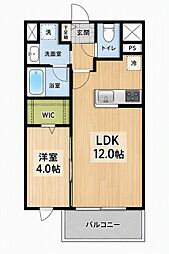 インパナトーレ 1LDKの間取図画像