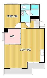 マンション木ノ神 2LDKの間取図画像