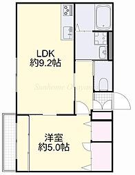 ファレノプシス 1DKの間取図画像