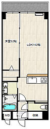 レジデンス宮城野テラス 1LDKの間取図画像
