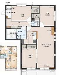 西光地レジデンス別館北 3LDKの間取図画像