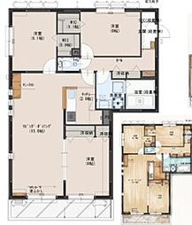 西光地レジデンス別館北 3LDKの間取図画像