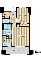 KDX川口幸町レジデンス 1LDKの間取図画像