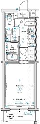 ARKMARK中村橋 1Kの間取図画像