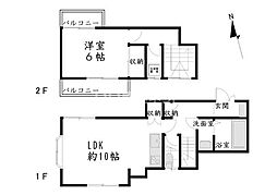 ベルカーサ東海岸 1LDKの間取図画像