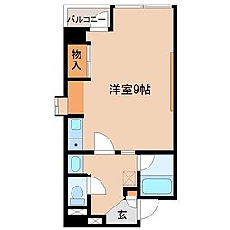 マトリクスビル ワンルームの間取図画像