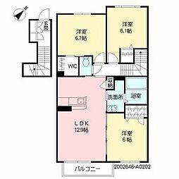 カーサ・ソラーナ 3LDKの間取図画像
