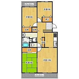 カーサ・グランデ並木 3LDKの間取図画像
