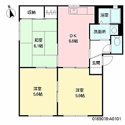 ウイロウ・F 3DKの間取図画像