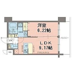 プレジオ海老江 1LDKの間取図画像