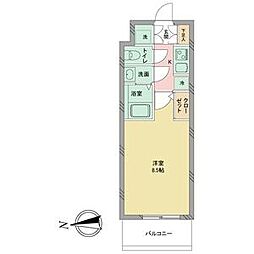 S-RESIDENCE志賀本通 1Kの間取図画像