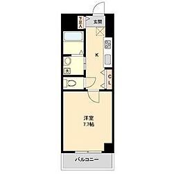 S-FORT守山 3階1Kの間取り