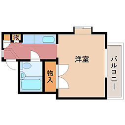 メゾン・ド・メルヴェーユ ワンルームの間取図画像