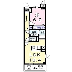 ＳＴ−II 2階1LDKの間取り