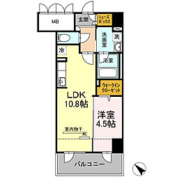 CENTRALCOARTU 1LDKの間取図画像