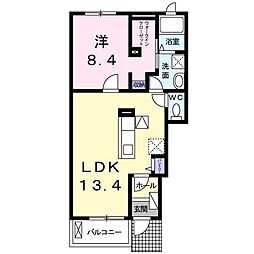 ロワール・2 1LDKの間取図画像