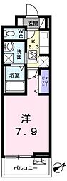 ネオセラ 1Kの間取図画像