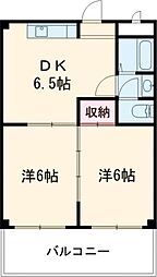 サノオフィスビル 2DKの間取図画像