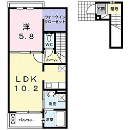 ランドマーク・ハーバー 1LDKの間取図画像