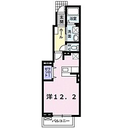 Ｔ・Ｈ　ＮＯＶＡ 1階ワンルームの間取り