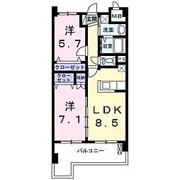 間取図画像 2LDK