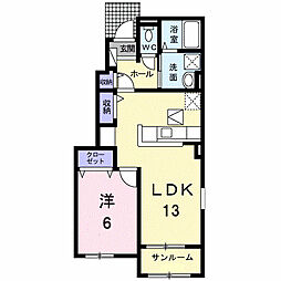 間取図画像 1LDK
