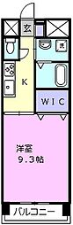 ファーストステージU 1Kの間取図画像