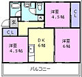 川田コーポB4階3.2万円